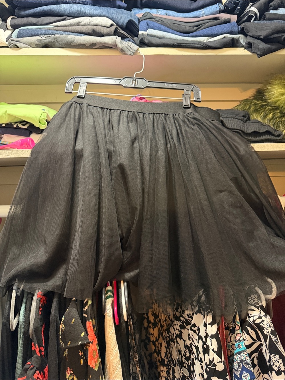 Black Tulle Skirt - Women's Layered Skirt